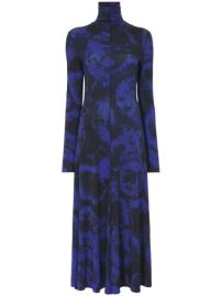 WornOnTV Alyssa s blue tie dye print turtleneck dress on The View