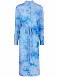 Proenza Schouler White Label tie-dye Silk Shirtdress - at Farfetch