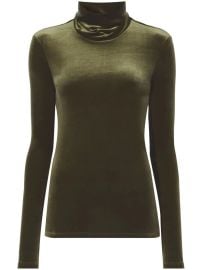 Proenza Schouler White Label velvet effect roll neck top at Farfetch