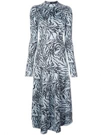 Proenza Schouler Zebra Jacquard Long Sleeve Dress - Farfetch at Farfetch