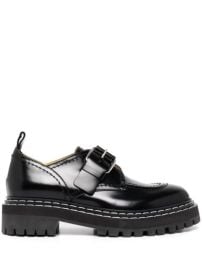 Proenza Schouler buckle-detail Chunky Leather Loafers - at Farfetch