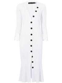 Proenza Schouler ribbed-knit buttoned-up Dress - at Farfetch