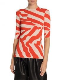 Proenza SchoulerZebra Jacquard Top at Neiman Marcus