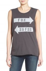 Project Social T   x27 Fun  No Fun  x27  Graphic Tank at Nordstrom