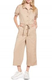 Prosperity Denim Tie Waist Utility Jumpsuit   Nordstrom at Nordstrom