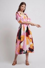 Psychedelia Midi Smock Dress by Aje at Aje