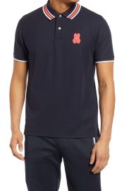 Psycho Bunny Mens Eaton Tipped Pique Polo in Navy at Nordstrom