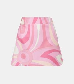 Pucci Marmo Silk Skirt at Mytheresa