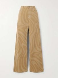 Pucci Printed cotton canvas wide leg pants at Net a Porter