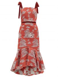 Pueblo Printed Cotton-Blend Midi Sress by Johanna Ortiz at Matches