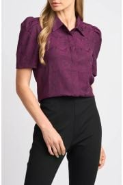 Puff Sleeve Button-Up Top at Nordstrom