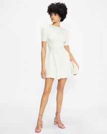 Puff Sleeve Dress With Engineered Skirt at Tedbaker