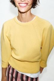 Puff Sleeve Knit Jumper at Zara