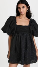 Puff Sleeve Mini Dress   at Shopbop