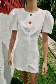 Puff Sleeve Short Dress at Zara