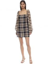 Puff Sleeve Techno Twill Mini Dress by Rokh at Luisaviaroma