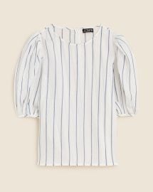 Puff-sleeve Top In Sheer Gauze For Women JCrew at J. Crew