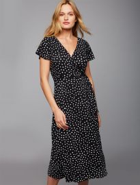 Pull Down Dot Nursing Dress at A Pea in the Pod