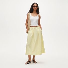 Pull-on Midi Skirt In Cotton Poplin For Women JCrew at J. Crew