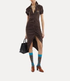 Pulling Dress in KHAKI-BROWN Vivienne Westwood at Vivienne Westwood