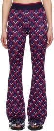 Purple Jacquard Trousers by Rabanne on Sale at ssense