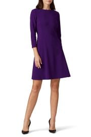 Purple Three Quarter Sleeve Dress by Lauren Ralph Lauren for 2499 Rent the Runway at Rent the Runway