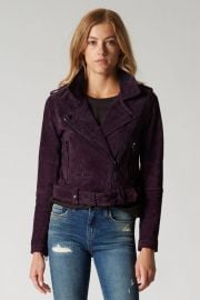 Purple Twilight Suede Jacket at Blank NYC