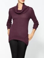 Purple cowl neck sweater at Piperlime