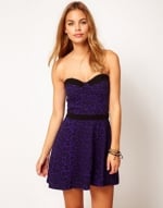 Purple leopard print dress at ASOS at Asos