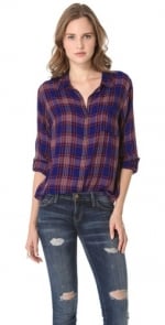 Purple plaid shirt like Lilys at Shopbop