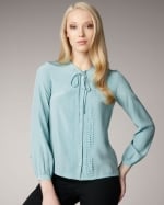 Pwerleena blouse by DvF at Neiman Marcus