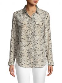 WornOnTV: Emily’s white snakeskin print blouse on All Rise | Jessica ...