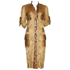 Python Snakeskin Lace Tortoise Dress by Dolce & Gabbana at Nordstrom