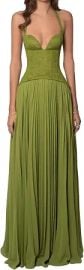 Qikaka Women's Sleeveless O Neck Bodycon Pleated Ruched Ruffles Sexy Nightclub Party Long Dress at Amazon
