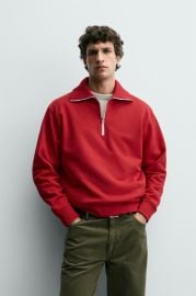 Quarter Zip Sweatshirt at Zara