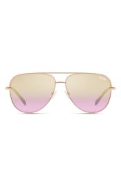 Quay Australia High Key 58mm Aviator Sunglasses at Nordstrom