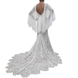 Queen Lauren    Boho Wedding Dress at Queen Gowns