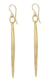 Quill Earrings in gold at Peggy Li