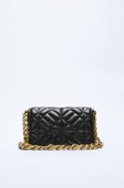 Quilted Chain Strap Shoulder Bag at Zara