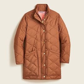 Quilted Cocoon Puffer with PrimaLoft in Dark Nutmeg at J. Crew