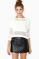 Quilted Zip Skirt at Nasty Gal