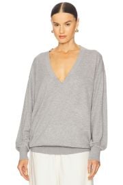 Quintana Oversized V Neck Sweater at Revolve