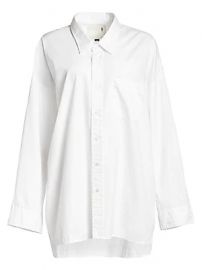 R13 - Drop Neck Oxford Shirt at Saks Fifth Avenue