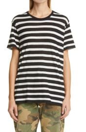 R13 Boy Stripe Cotton Cashmere T-Shirt at Nordstrom