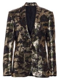 R13 Camo Sequin Blazer  SaksFifthAvenue at Saks Fifth Avenue