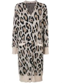 R13 Cashmere Long Leopard Cardigan - Farfetch at Farfetch