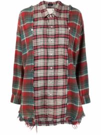 R13 Combo plaid-print Shirt - at Farfetch