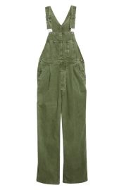 R13 Damon Pleated Wide Leg Denim Overalls at Nordstrom