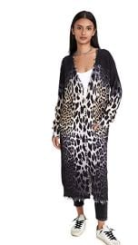 R13 Faded Leopard Long Cardigan at Shopbop