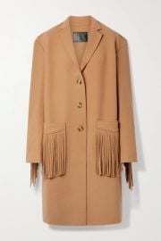 R13 Fringed Felt Coat at Net a Porter